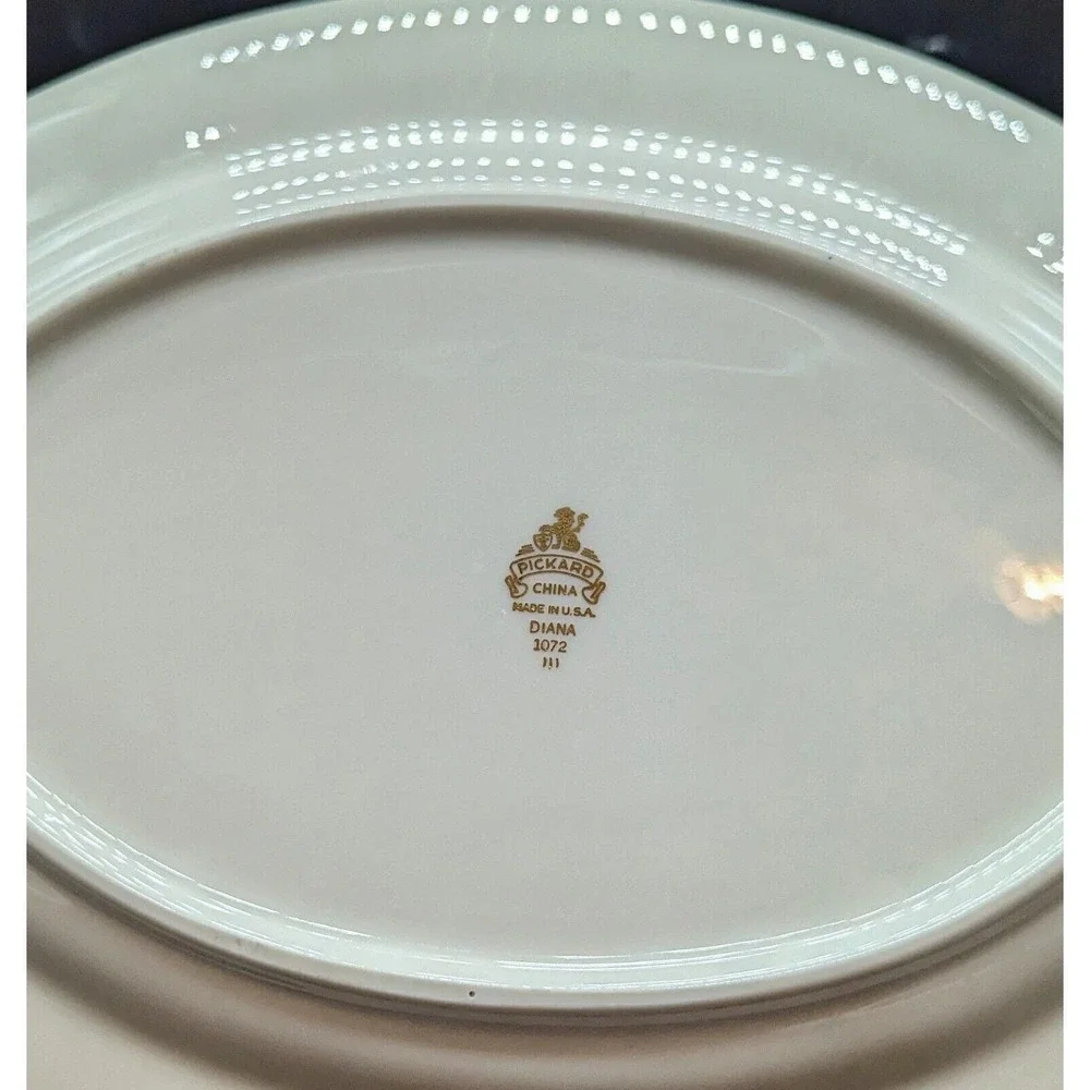 Vintage Pickard China Diana Oval Serving Platter 12.25